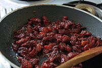 Pan-fried-Goan sausages