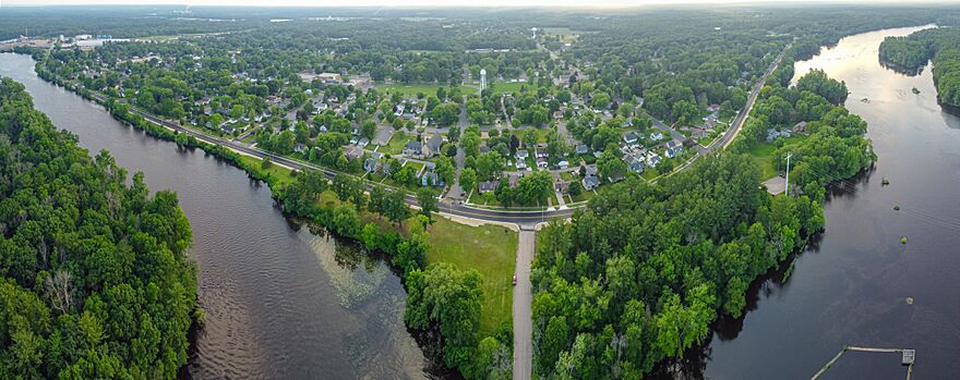 Port Edwards, Wisconsin on the Wisconsin River