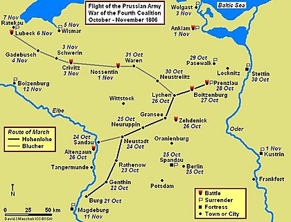 Prenzlau-Lubeck 1806 Campaign Map