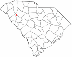 Location within the state of South Carolina