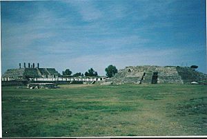 Side view of Tula ruins