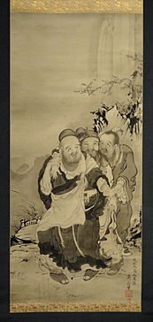 The Three Laughers of Tiger Ravine, Soga Shohaku - Indianapolis Museum of Art - DSC00768