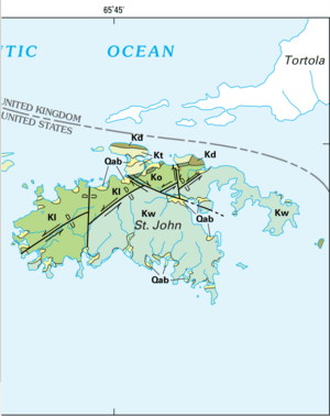 USGS geologic map St John USVI