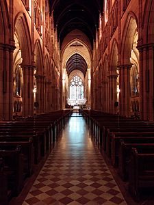 View of the Sanctuary from the crossing at St Mary's Cathedral, Sydney