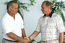 Vladimir Putin in Sochi 1-2 August 2001-3