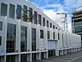 Wembley Arena with Olympic rings