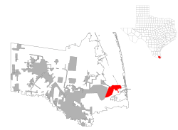 Location of Port Isabel, Texas