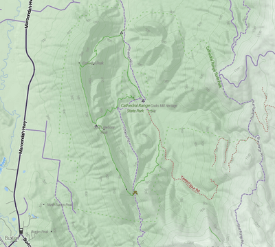 Cathedral Range map Stevage