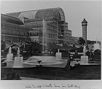 Crystal Palace Centre transept & north tower from south wing