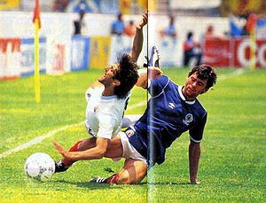 Francescoli fouled scotland