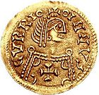 Tremissis depicting Liuvigild (568–586) of Visigothic Kingdom