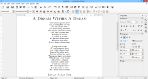 Libreoffice Writer 4.4 - A dream within a dream