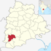 Mahabubnagar in Telangana (India).svg