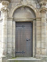 Mercat Cross doorway, High Street - geograph.org.uk - 1530042