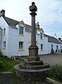 Mercat cross at Coldingham, Berwickshire