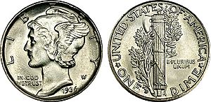 Mercury dime