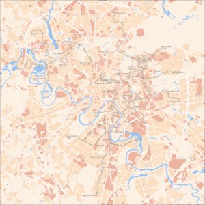 Moscow tram map 2022-04