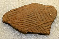 Notla mound potsherd nc