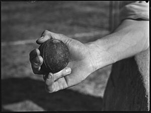 O'Reilly bowling 1945 SLNSW