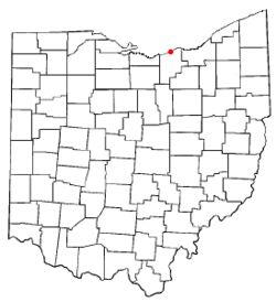 Location within the state of Ohio