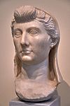 Portrait head of the empress Livia at the National Archaeological Museum of Athens on 2 January 2020.jpg