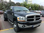 Ram truck parked at the Palac Kultury I Nauki - Warsaw