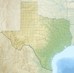 Location of Lake Conroe in Texas, USA.