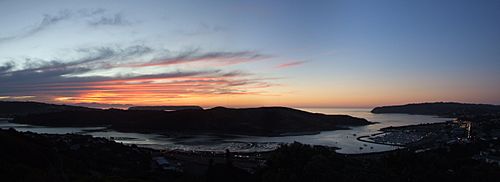 Sunset, Porirua harbour entrance