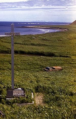 The grave of Vitus Bering