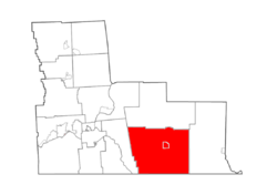 Map highlighting Windsor's location within Broome County.