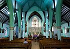 2016 Woolwich, St Peter's RC Church, interior, east