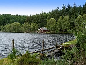 Aigas Loch and boathouse - geograph.org.uk - 2487025