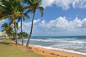 Beach in Fajardo, Puerto Rico