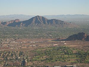 Camelback Mountain aerial view