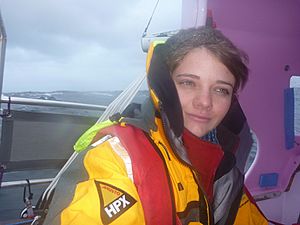 Jessica Watson sailing