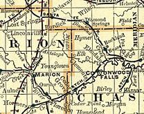 Map elk chase kansas