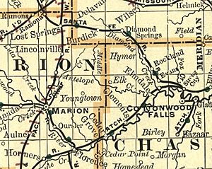 Map elk chase kansas