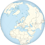 Netherlands on the globe (Europe centered).svg