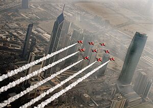 Red Arrows Over Kuwait City