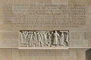 1606 Treaty of Vienna at Reformation Wall in Geneva