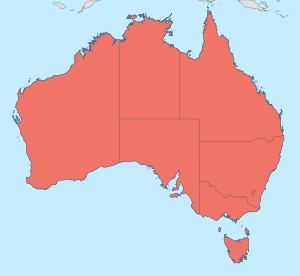 Austrogomphus distribution map.svg