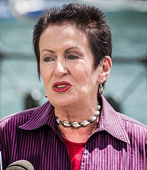 Clover Moore speaks at the media (cropped).jpg