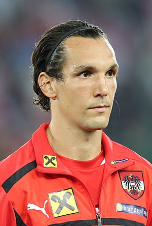 FIFA WC-qualification 2014 - Austria vs. Germany 2012-09-11 - Emanuel Pogatetz 04.JPG