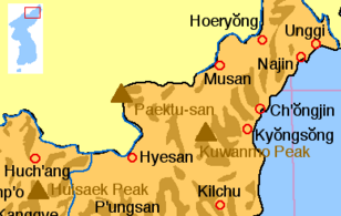 Korea paektu-san locmap