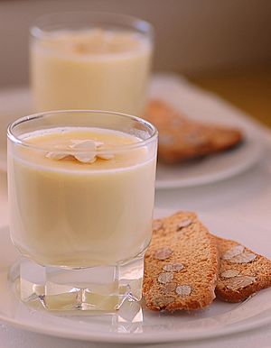 Lemon posset with almond bread (295848437)