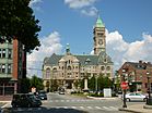 Lowell City Hall; Lowell, MA; southwest side; 2011-08-20.JPG