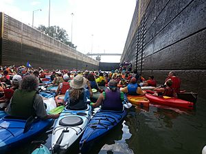 Paddling through McAlpine (10019343396)