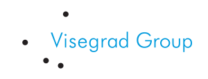 The group's logo, representing the relative positions of the four member states' capitals of The Visegrád Group