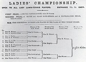 1884 wimbledon ladies program