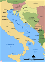 Adriatic Sea map